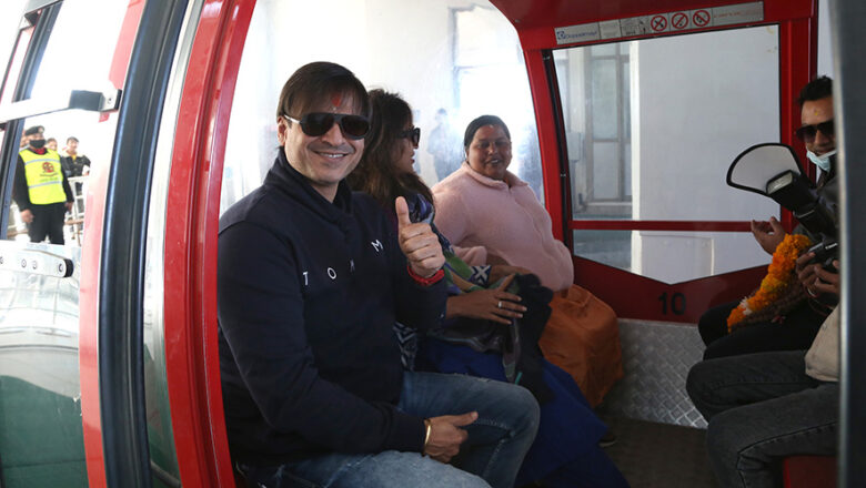 Indian Actor Vivek Oberoi visits Chandragiri Hills